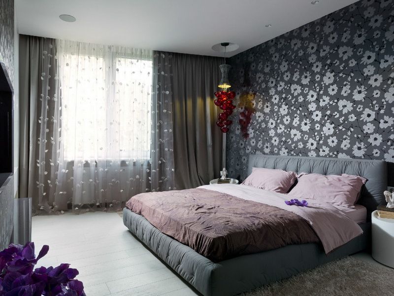 gray bedroom