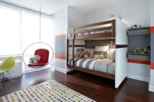 with bunk bed