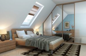 attic bedroom design photo 