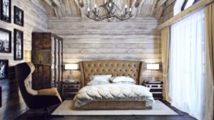 chalet style bedroom