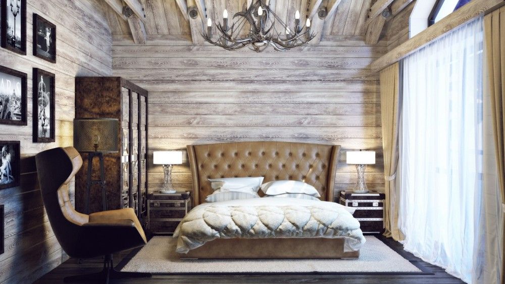 chalet style bedroom