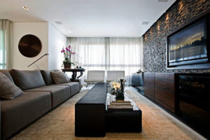 Highlighting a wall with bright appliances