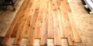 Massive parquet board.