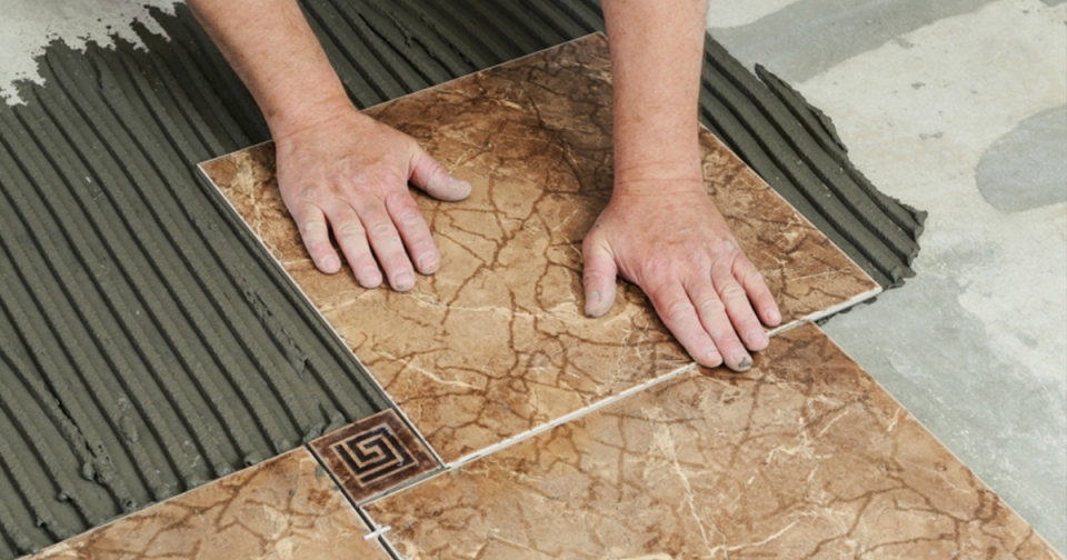 Features of floor tiles.