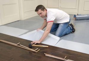 How to properly lay a parquet board on linoleum