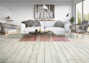 White oak laminate flooring