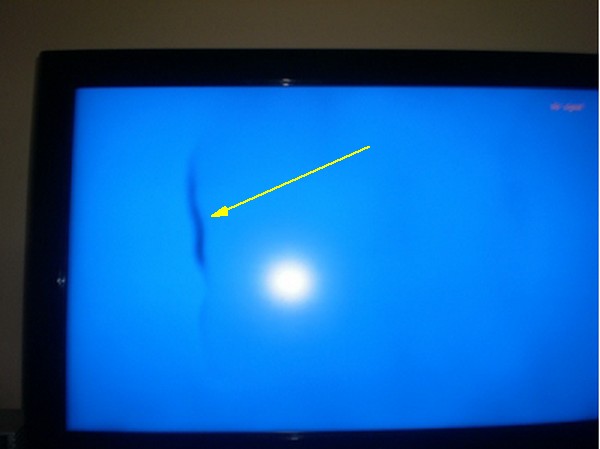 Black spot on TV