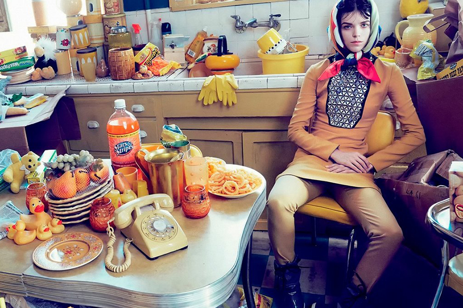 trash in the kitchen