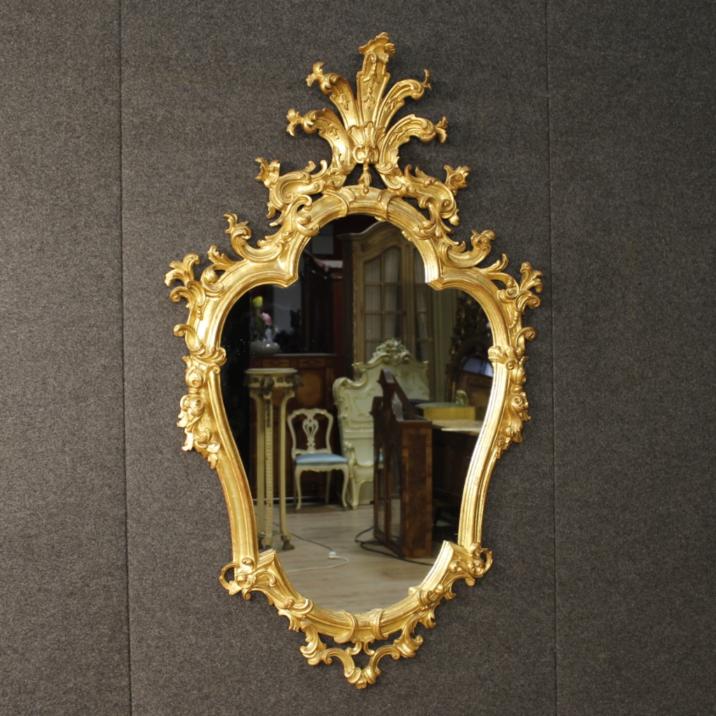 Antique Venetian mirror.