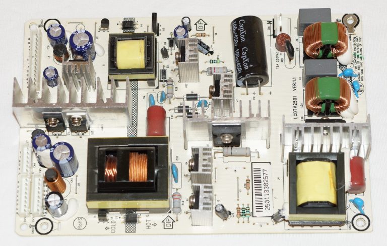 Main parts of the power supply.