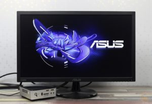 Image on the monitor.