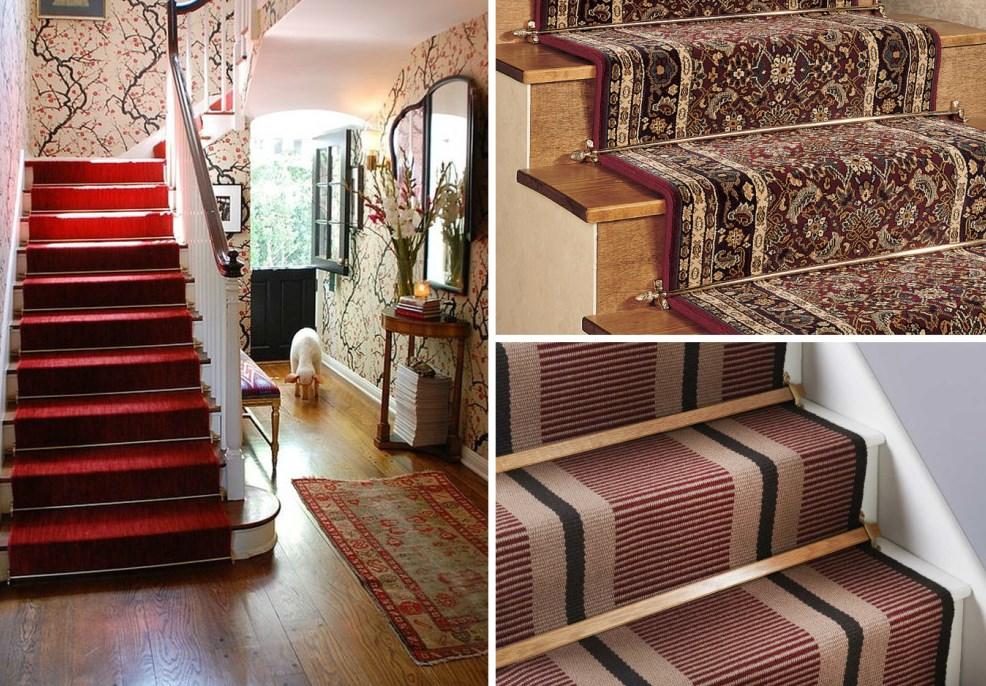 Different ways to lay carpet.