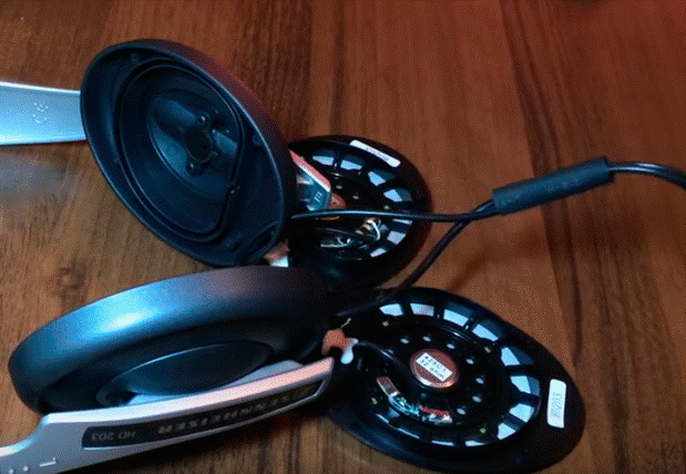 How to take apart large headphones