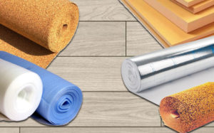 Underlays for parquet boards.