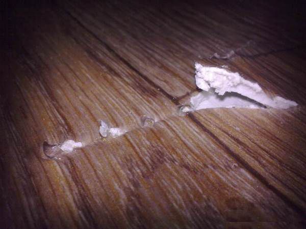 Consequences of careless handling of linoleum