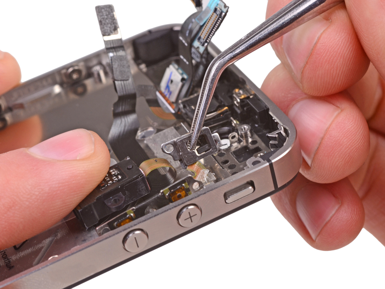 What should I do if water gets into the headphone jack?