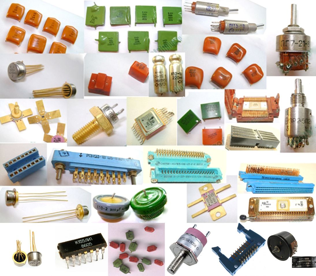 Radio components containing copper