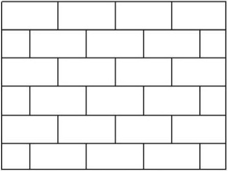 Method of laying tiles with offset (staggered)