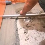 Bathroom floor screed for tiles 1