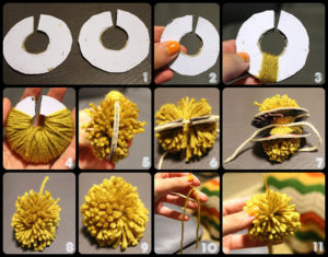 Technique for creating a pompom