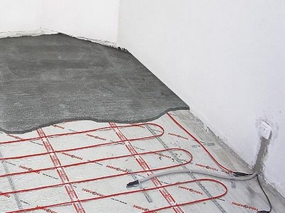 Laying heated floors under laminate 