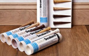 Grout for laminate flooring.