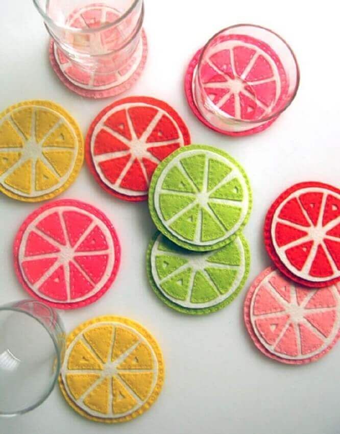 felt coasters