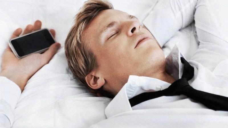 sleeping with your phone