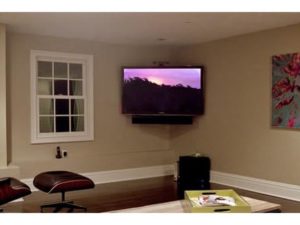 TV in the corner of the room