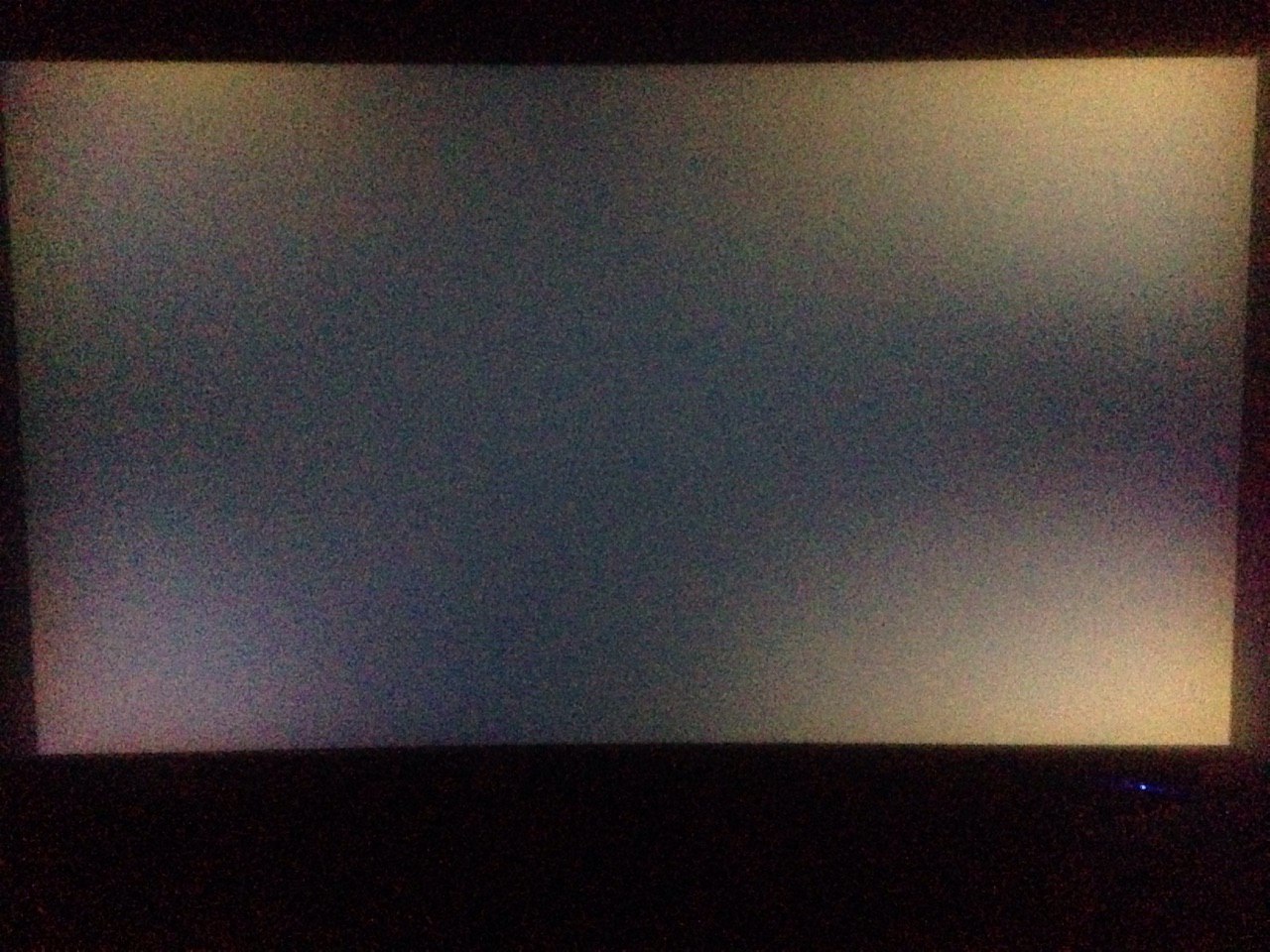 glare on monitor turned off
