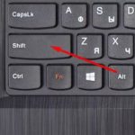 Shift on the keyboard