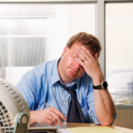 Running an air conditioner in an office improves mental performance