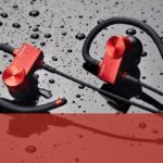 The headphones got wet.