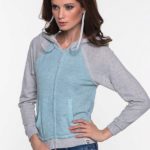 Jacket with headphones.