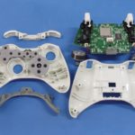 Disassembled joystick.