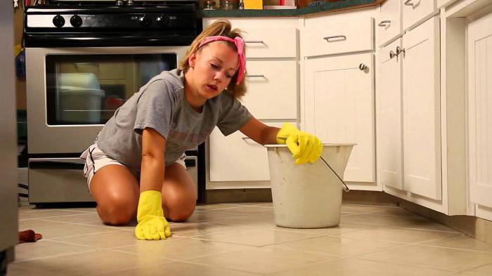 wash the floor at night