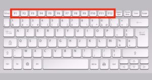 The f1 f12 keys on the keyboard do not work