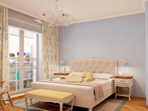 sockets above the bedside table in the bedroom