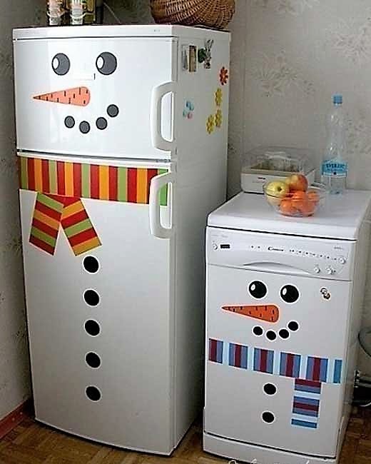 How to decorate an old refrigerator