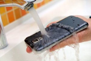 Phone and water