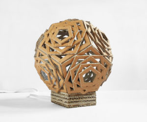 corrugated cardboard lamp
