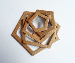 corrugated cardboard lamp