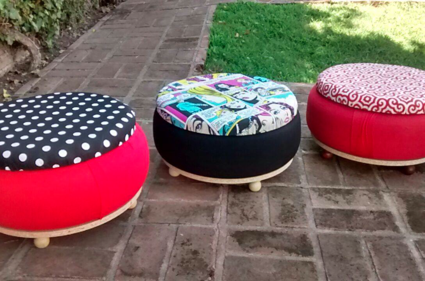 Economical: we make beautiful ottomans from old tires