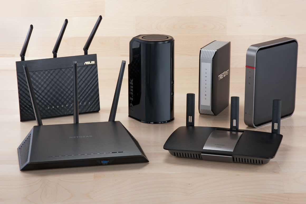 Different models of routers.