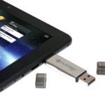 Flash drive with tablet.