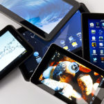 Different models of tablets.