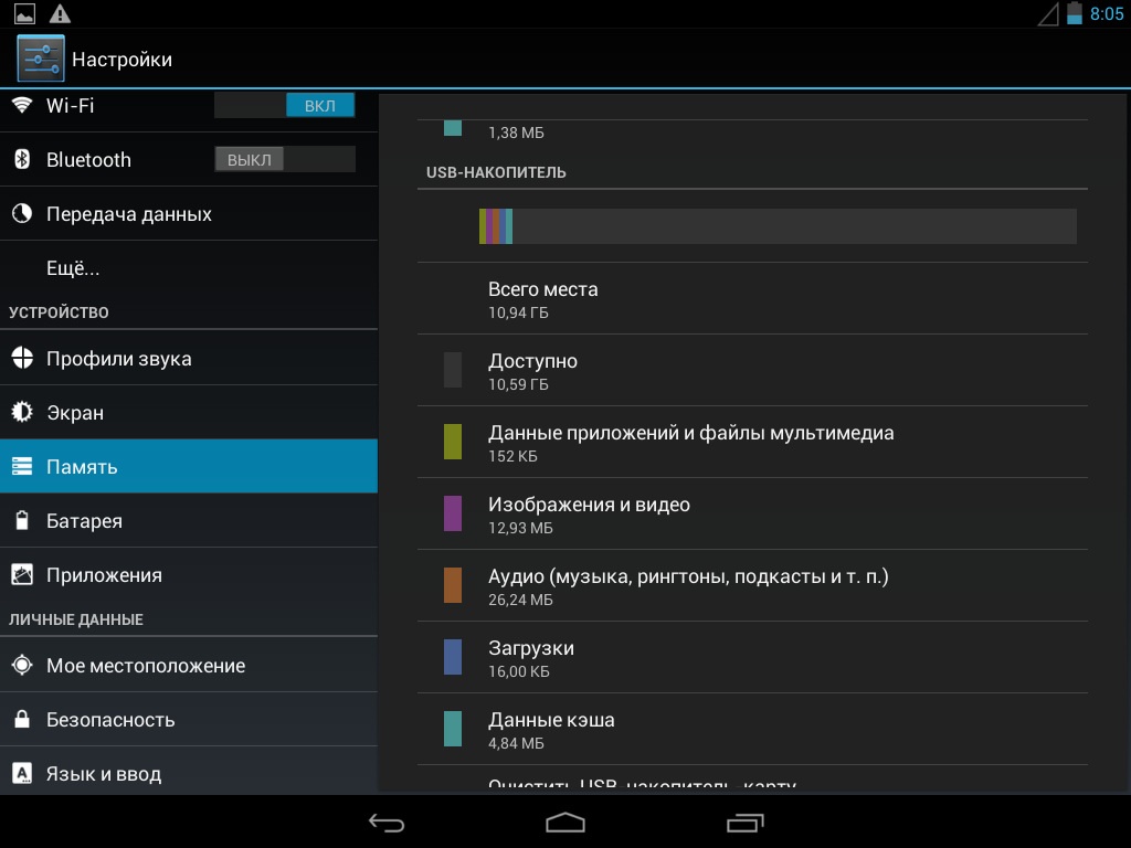 View files from a flash drive.