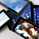 Different models of tablets.