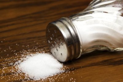 salt on the table