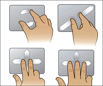 How to use the touchpad.